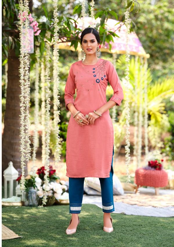 Kiana Fantasy Fancy Wear Musleen Kurti With Pant Collection